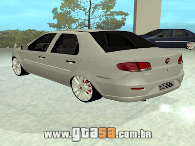 Fiat Siena EL 1.4 Edit + Baixo + 17 para GTA San Andreas